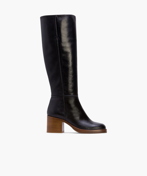 Black calf high on sale boots