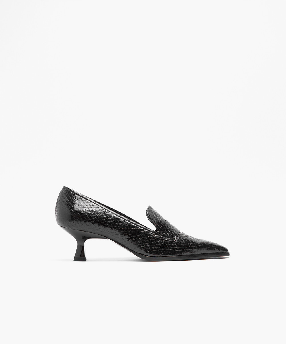 Leather on sale loafer pumps