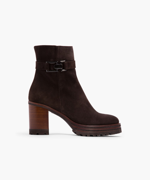 Ankle boots light top brown