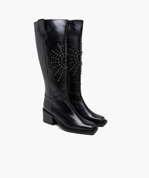 Studded hotsell knee boots